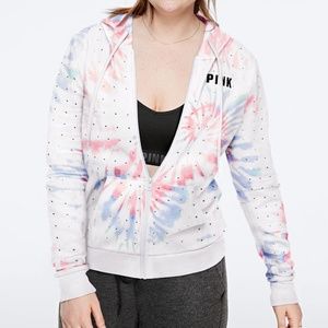VS PINK Bling Perfect Full Zip Hoodie  M NIP